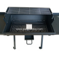 Trolley Charcoal Grill Outdoor with Side Table